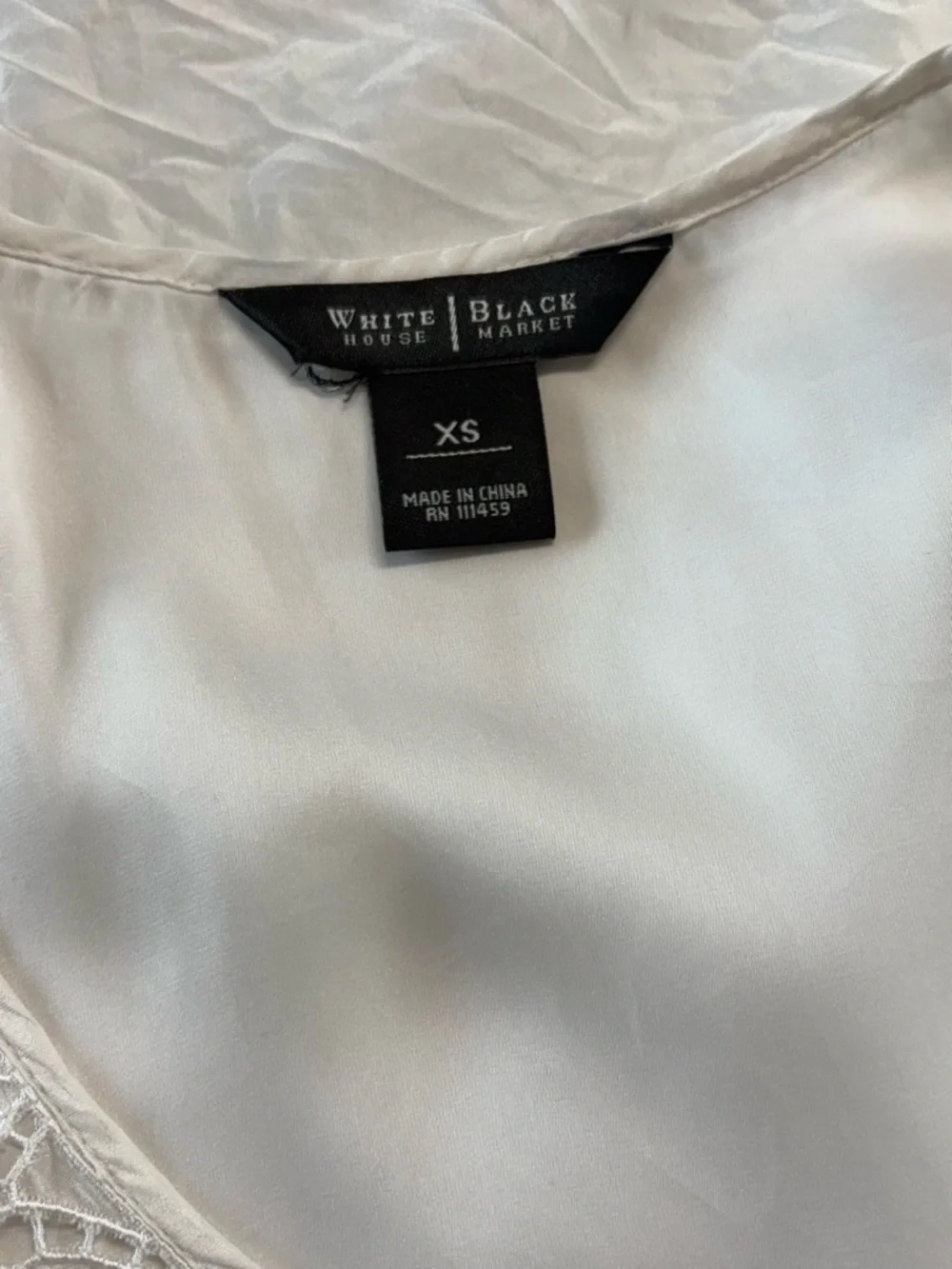White House Black Market Cream Embroidered Camisole - Picture 4 of 6